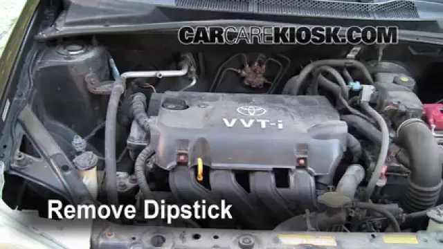 2001 Toyota Echo 1.5L 4 Cyl. (4 Door) Aceite Controlar nivel de aceite